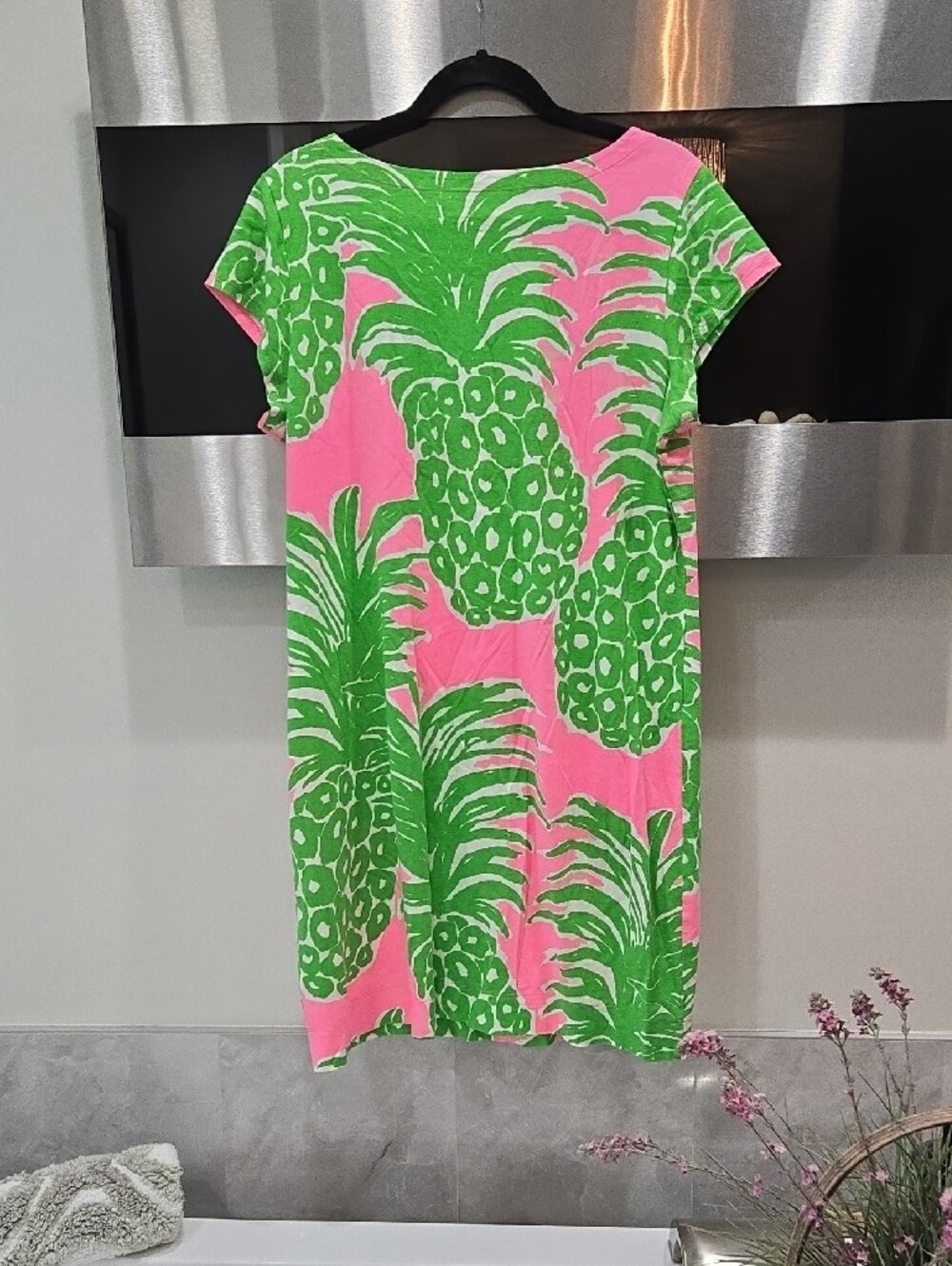 Lilly Pulitzer Pink & Green Pineapple Shift Dress - Picture 5 of 7